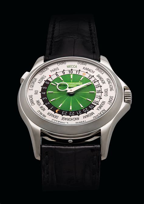 Patek Philippe. An extremely rare and attractive platinum limited 